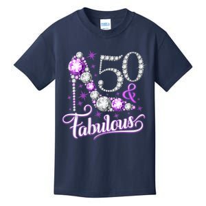 50th Birthday Design. 50 & Fabulous W.O.M.E.N Ladies Kids T-Shirt