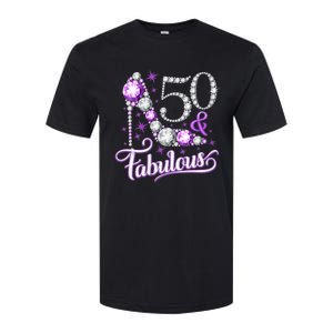 50th Birthday Design. 50 & Fabulous W.O.M.E.N Ladies Softstyle CVC T-Shirt