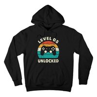 5th Birthday Decoration Gift Level 5 Unlocked Video Gamer Hoodie