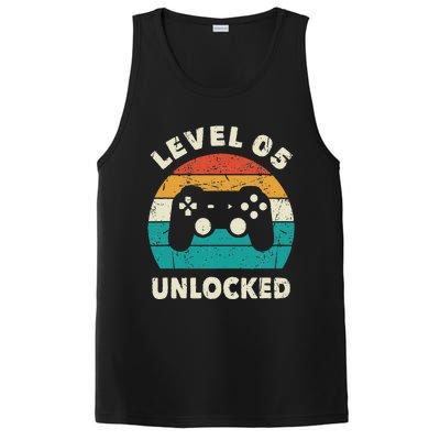 5th Birthday Decoration Gift Level 5 Unlocked Video Gamer PosiCharge Competitor Tank