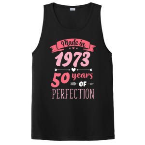 50 Birthday Decorations Women Female 50th BDay 1973 Birthday PosiCharge Competitor Tank