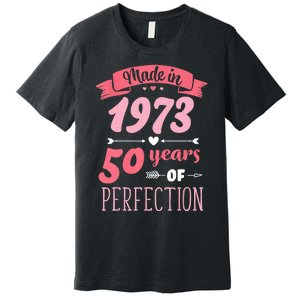 50 Birthday Decorations Women Female 50th BDay 1973 Birthday Premium T-Shirt