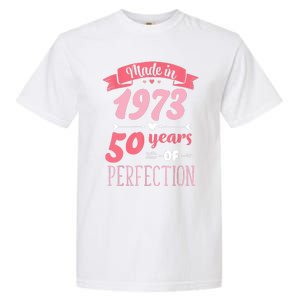 50 Birthday Decorations Women Female 50th BDay 1973 Birthday Garment-Dyed Heavyweight T-Shirt