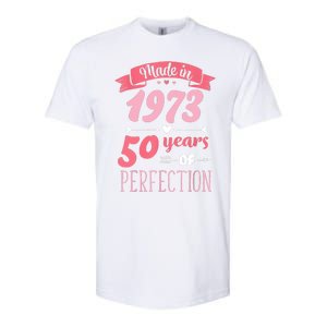 50 Birthday Decorations Women Female 50th BDay 1973 Birthday Softstyle CVC T-Shirt