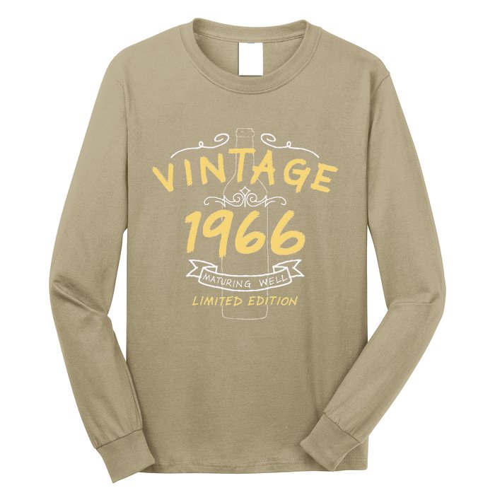 57th Birthday Fifty Vintage 1966 Limited Edition Long Sleeve Shirt