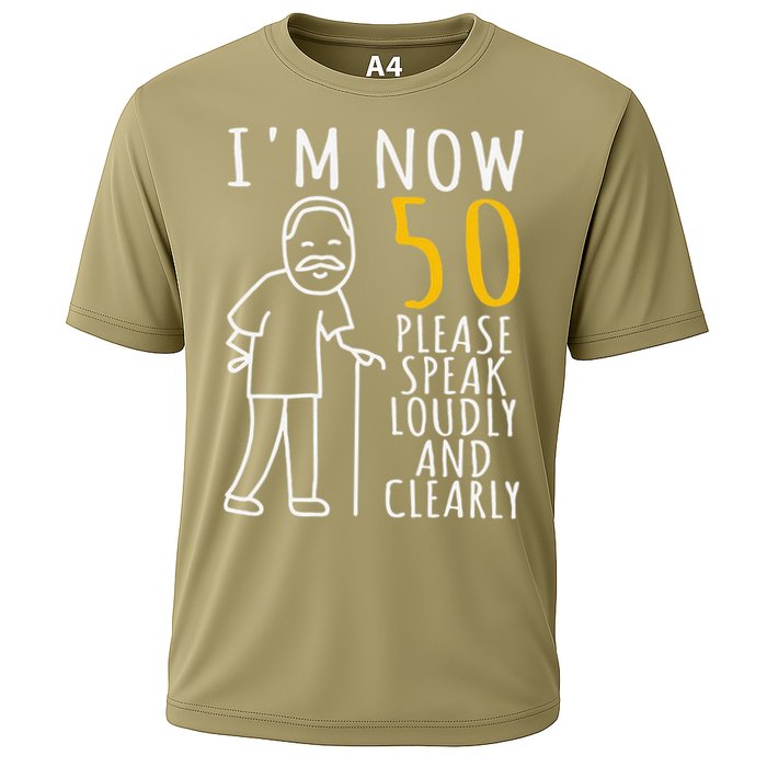 50th Birthday For Him I'm Now 50 Years Old Cool BDay Cooling Performance Crew T-Shirt