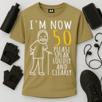 50th Birthday For Him I'm Now 50 Years Old Cool BDay Cooling Performance Crew T-Shirt