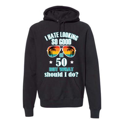 50 Birthday For Men Women 50th Anniversary For Him Her Premium Hoodie