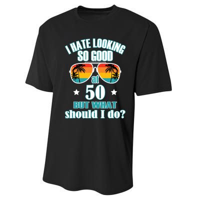 50 Birthday For Men Women 50th Anniversary For Him Her Performance Sprint T-Shirt