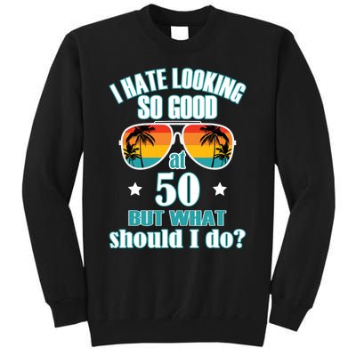 50 Birthday For Men Women 50th Anniversary For Him Her Tall Sweatshirt