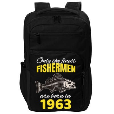 59th Birthday Fishermen Are Born In 1963 Funny Fishing Impact Tech Backpack