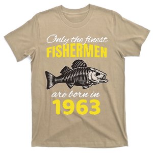 59th Birthday Fishermen Are Born In 1963 Funny Fishing T-Shirt