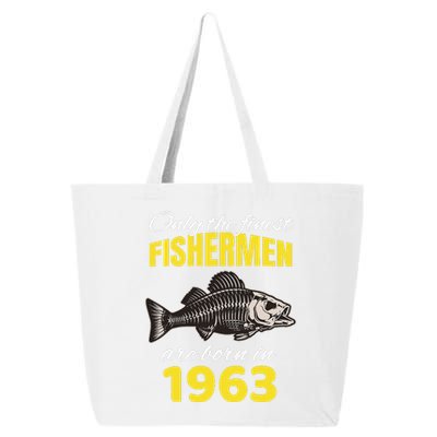 59th Birthday Fishermen Are Born In 1963 Funny Fishing 25L Jumbo Tote