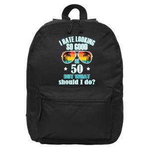 50 Birthday For Men Women 50th Anniversary For Him Her 16 in Basic Backpack