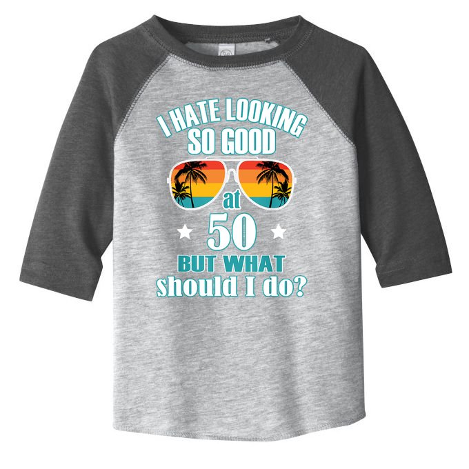 50 Birthday For Men Women 50th Anniversary Toddler Fine Jersey T-Shirt