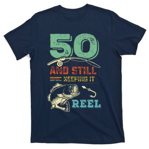 50th Birthday Fishing Turning 50 Fisherman Pun Gift T-Shirt