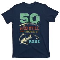 50th Birthday Fishing Turning 50 Fisherman Pun Gift T-Shirt