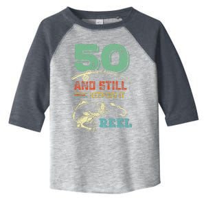 50th Birthday Fishing Turning 50 Fisherman Pun Gift Toddler Fine Jersey T-Shirt