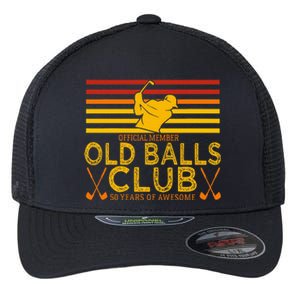 50th Birthday Funny Golf Old Balls Club Member Flexfit Unipanel Trucker Cap