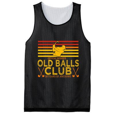50th Birthday Funny Golf Old Balls Club Member Mesh Reversible Basketball Jersey Tank