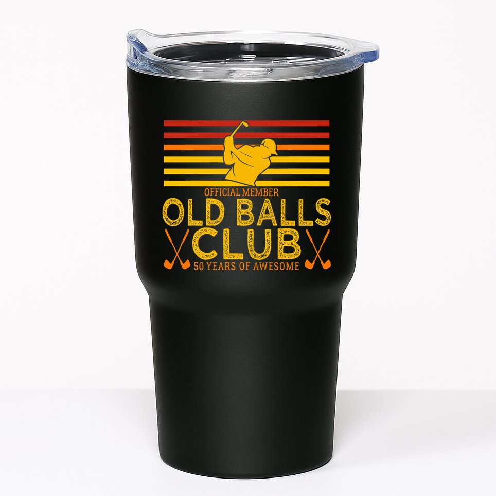 50th Birthday Funny Golf Old Balls Club Member Tumbler