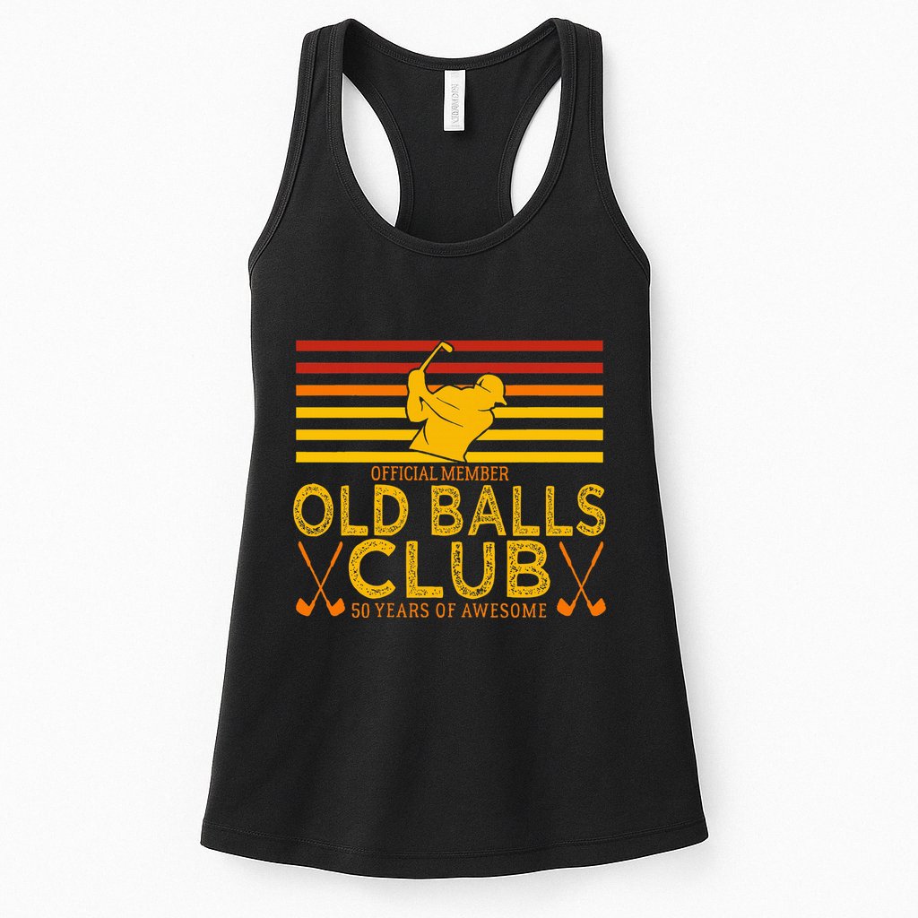 50th Birthday Funny Golf Old Balls Club Member Womens Tank Top