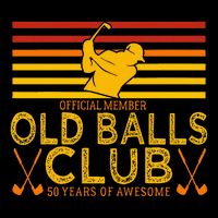50th Birthday Funny Golf Old Balls Club Member Tall Hoodie