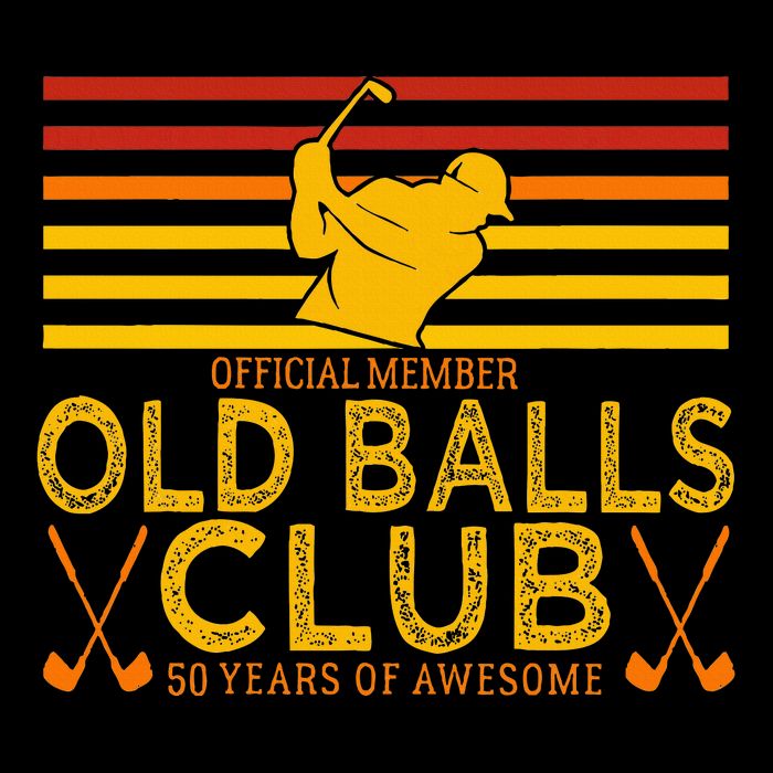 50th Birthday Funny Golf Old Balls Club Member Tall Hoodie