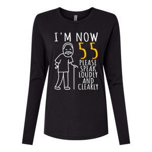  55th Birthday For Him | I'm Now 55 Years Old | Cool BDay Womens Cotton Relaxed Long Sleeve T-Shirt