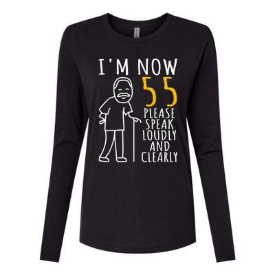  55th Birthday For Him | I'm Now 55 Years Old | Cool BDay Womens Cotton Relaxed Long Sleeve T-Shirt