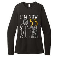  55th Birthday For Him | I'm Now 55 Years Old | Cool BDay Womens CVC Long Sleeve Shirt