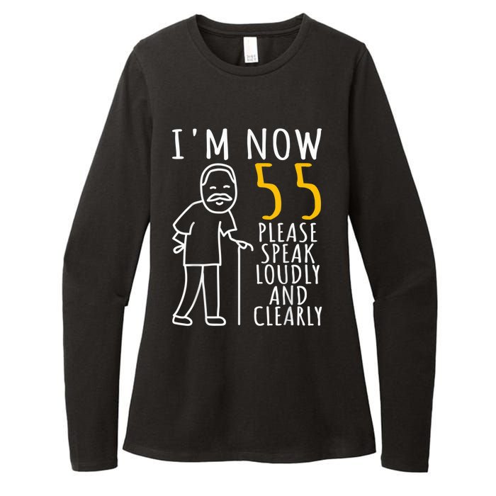  55th Birthday For Him | I'm Now 55 Years Old | Cool BDay Womens CVC Long Sleeve Shirt