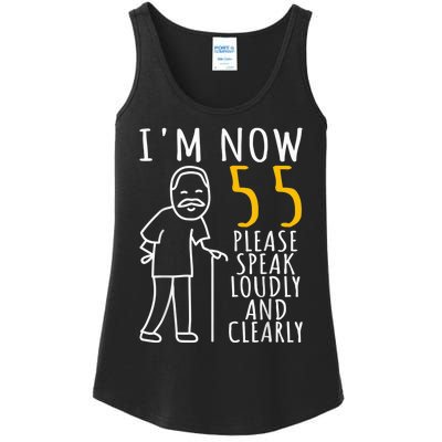  55th Birthday For Him | I'm Now 55 Years Old | Cool BDay Ladies Essential Tank