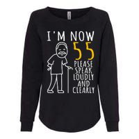  55th Birthday For Him | I'm Now 55 Years Old | Cool BDay Womens California Wash Sweatshirt