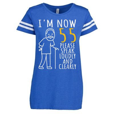  55th Birthday For Him | I'm Now 55 Years Old | Cool BDay Enza Ladies Jersey Football T-Shirt