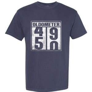 50th Birthday Funny Gift Oldometer 4950 Garment-Dyed Heavyweight T-Shirt