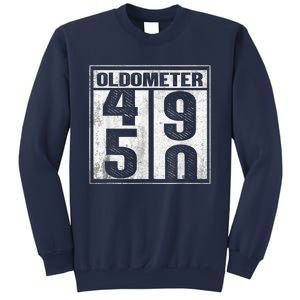 50th Birthday Funny Gift Oldometer 4950 Sweatshirt