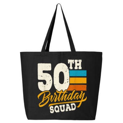 50th Birthday For Squad 50 Yrs Old Bday Vintage 25L Jumbo Tote