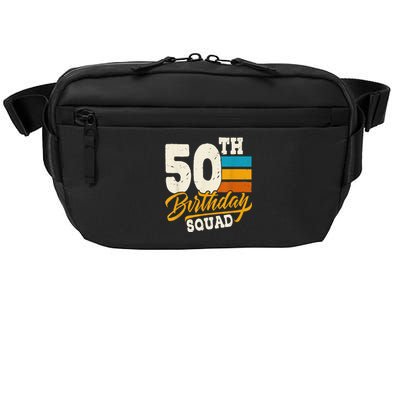 50th Birthday For Squad 50 Yrs Old Bday Vintage Crossbody Pack