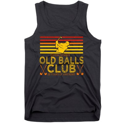 50th Birthday Funny Golf Old Balls Club Member Tank Top