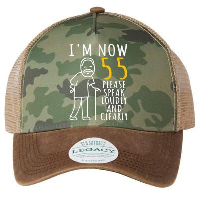  55th Birthday For Him | I'm Now 55 Years Old | Cool BDay Legacy Tie Dye Trucker Hat