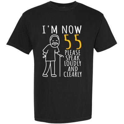  55th Birthday For Him | I'm Now 55 Years Old | Cool BDay Garment-Dyed Heavyweight T-Shirt