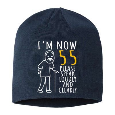  55th Birthday For Him | I'm Now 55 Years Old | Cool BDay Sustainable Beanie