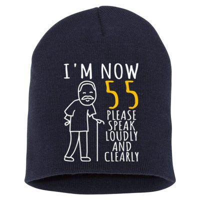  55th Birthday For Him | I'm Now 55 Years Old | Cool BDay Short Acrylic Beanie