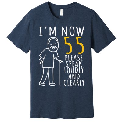  55th Birthday For Him | I'm Now 55 Years Old | Cool BDay Premium T-Shirt