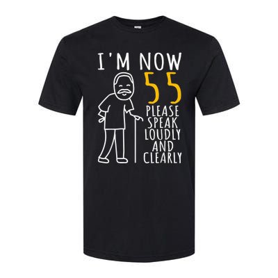  55th Birthday For Him | I'm Now 55 Years Old | Cool BDay Softstyle CVC T-Shirt