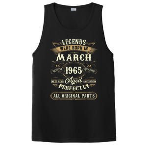 58th Birthday Gift 58 Years Old Legends Born March 1965 PosiCharge Competitor Tank