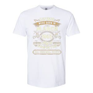 58th Birthday Gift 58 Years Old Legends Born March 1965 Softstyle CVC T-Shirt