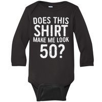 50th Birthday Gift Vintage 1972 Baby Long Sleeve Bodysuit