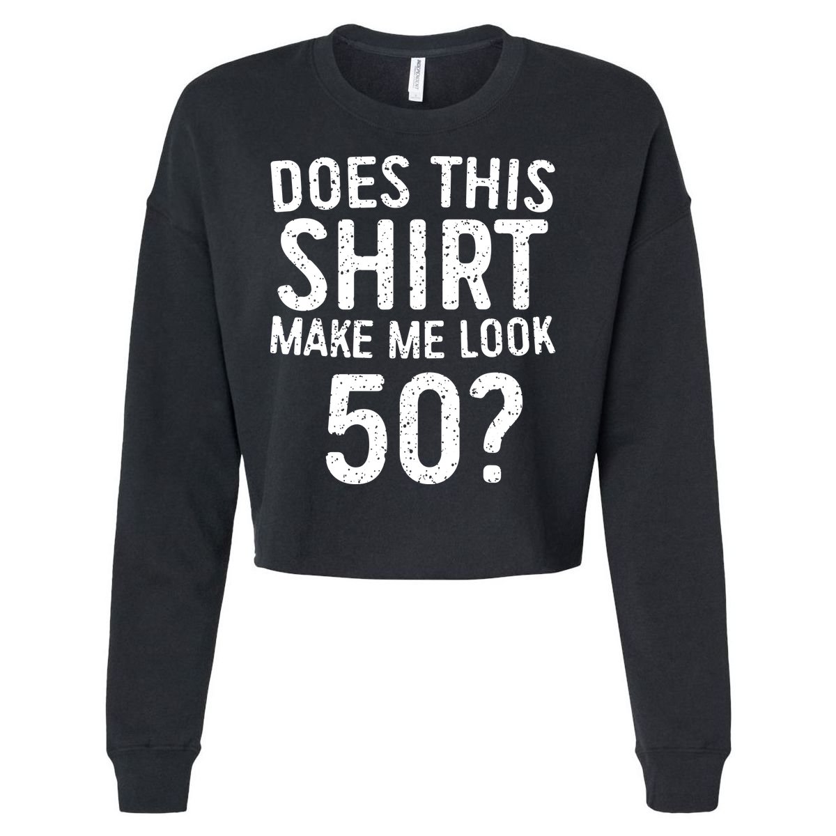 50th Birthday Gift Vintage 1972 Cropped Pullover Crew